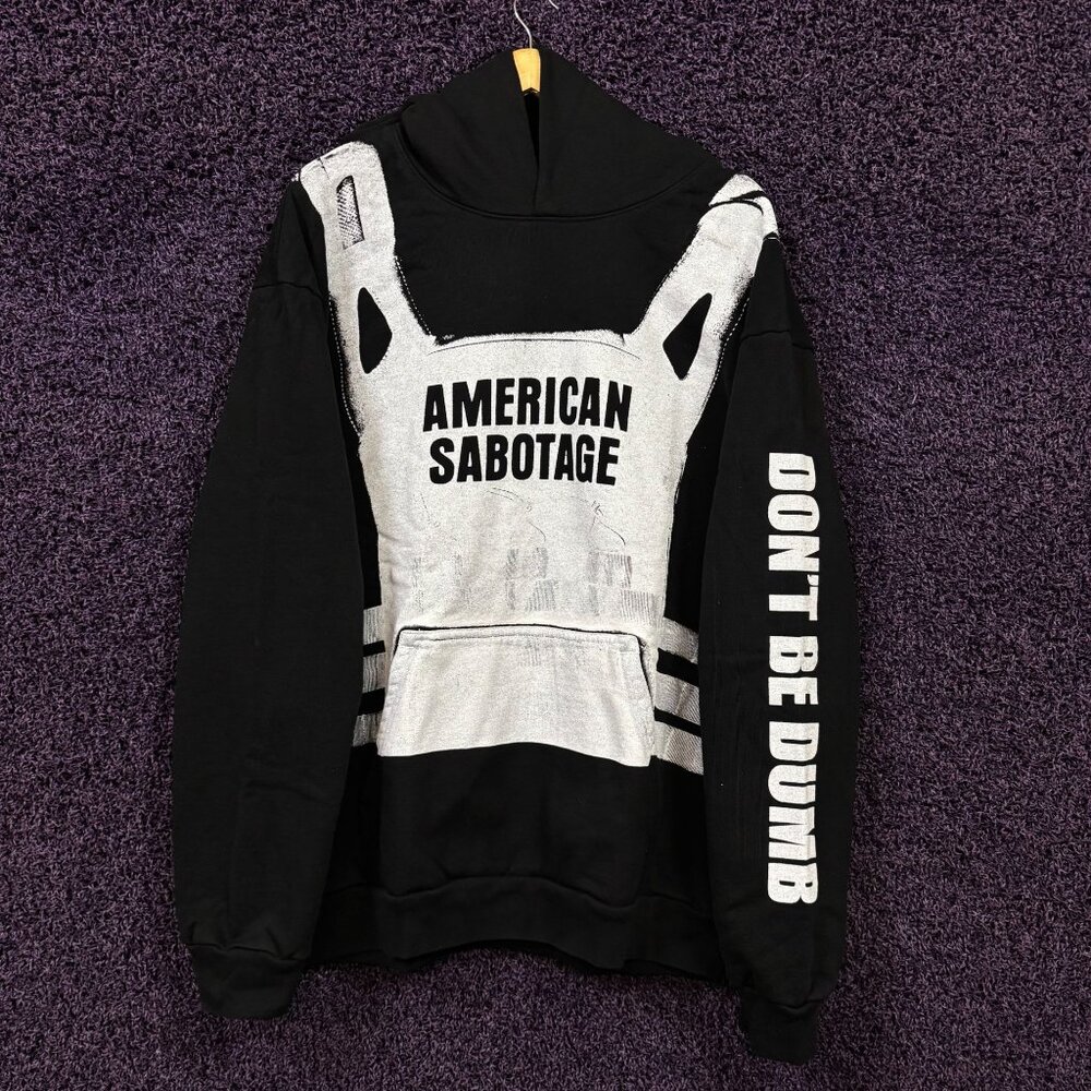 ASAP Rocky x AWGE American Sabotage Dont Be Dumb Hoodie 2XL